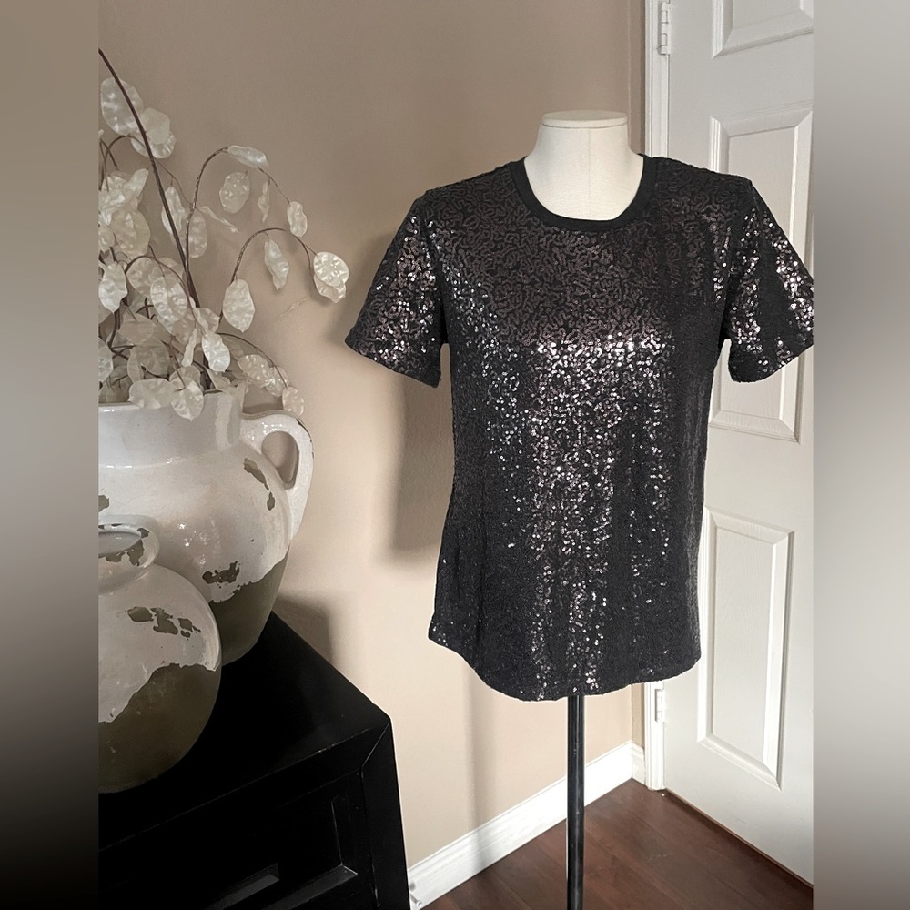 DKNY sequin tee